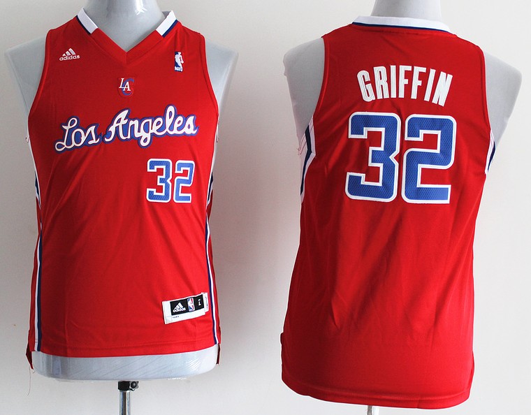  NBA Kids Los Angeles Clippers 32 Blake Griffin New Revolution 30 Swingman Red Youth Jersey